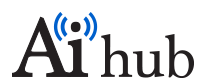 Logo with words AI hub